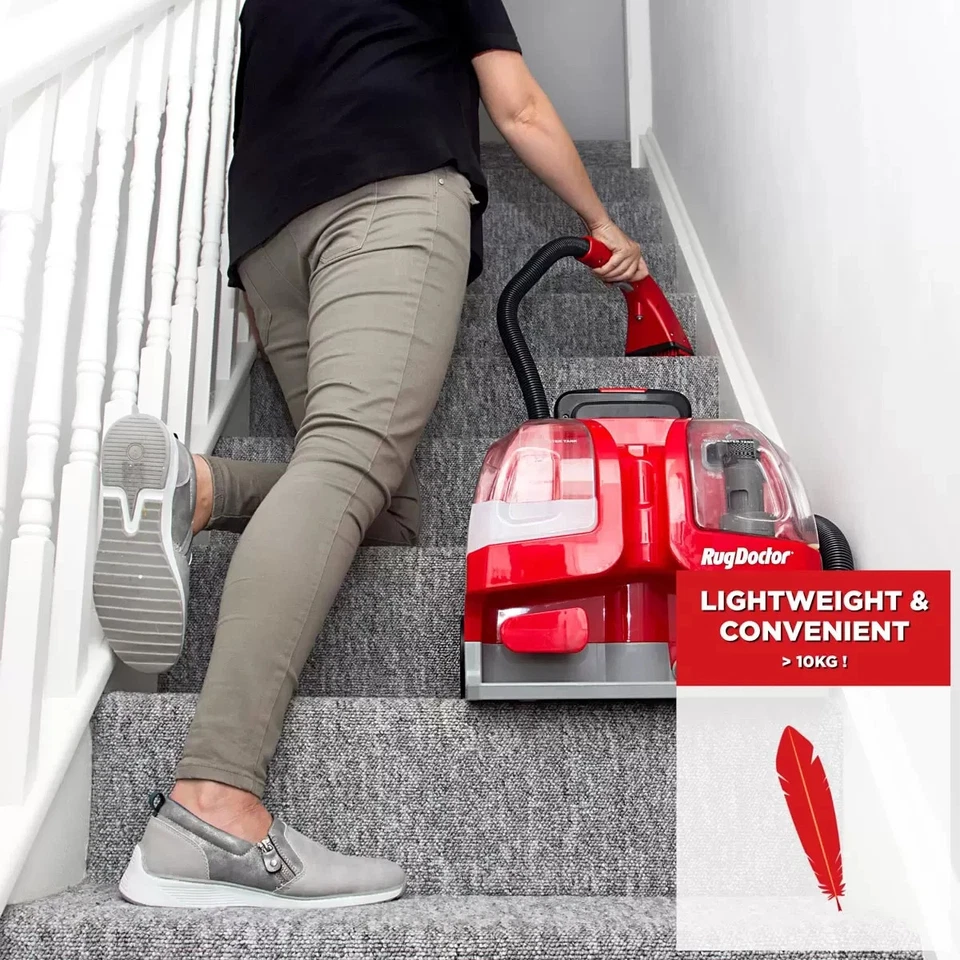 Rug Doctor Portable Spot Carpet Cleaner + 2x 500ml Spot Cleaning Solution - Image 3 of 4