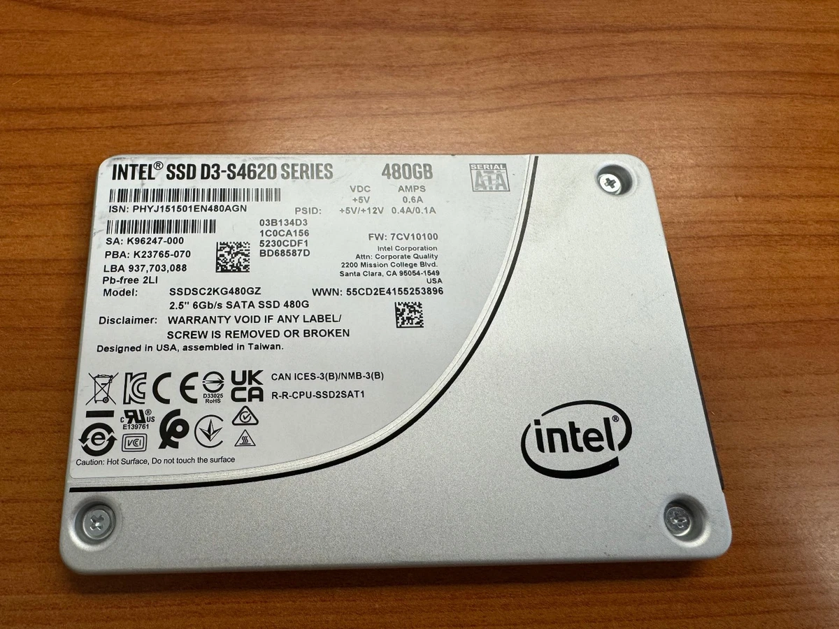 Intel Solid State Drives 480 GB Storage Capacity for sale | eBay