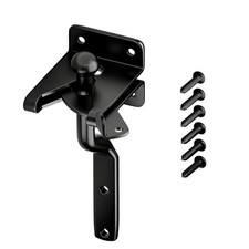 Self Latching Gate Hardware Set for Outdoor Enclosures For Barn and Shed Use