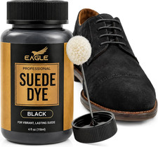 Black Suede Dye for Shoes, Boots,  Accessories   Permanent Suede Color Restorer