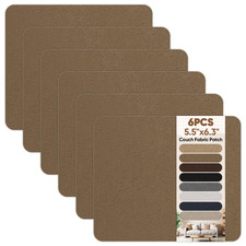 Couch Patch Repair Fabric,6-Piece Self-Adhesive Couch Patches,Quick Fix Sofa Cha