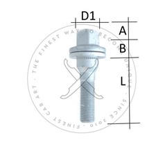 Radschraube M12x1,25 x L40 SW17 Flachbund für Peugeot Opel Citroen Alufelge