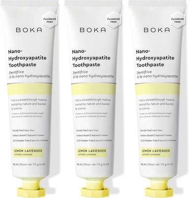 Boka Fluoride Free Toothpaste, Nano Hydroxyapatite Toothpaste, Appropriate for S