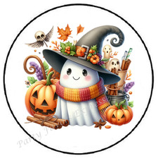 CUTE GHOST HALLOWEEN ENVELOPE SEALS LABELS STICKERS PARTY FAVORS