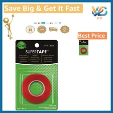 SuperTape Double Sided Adhesive 1/4x6 Yards Clear Strong Permanent