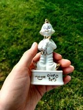 Vintage Clarinet Clown / Capodimonte / Italy / Vintage Porcelain Musician / Cir