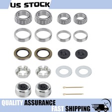 2 Sets Trailer Hub Wheel Bearing Kit 25580 14125A Seal 2.250'' For 5200-7000LBS