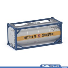 Lichtgrauer 20ft Tank-Container "Bertschi AG" in 1:87 (H0)