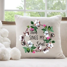 Then Sings My Soul Throw Pillow 20 x 20 inches