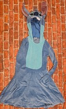 Spirit Halloween Stitch Costume Girls Size XL 14-16 Disney Hooded Dress Velour