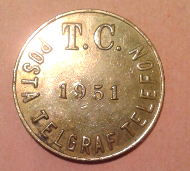 turkey-vintage-telephone-token-genel-telefon-1951-catalog-n-49796