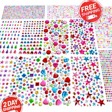 3228Pcs Rhinestone Gem Stickers Self Adhesive Jewel Craft Stickers Kids DIY