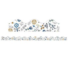 6-Pack NEW Eureka Danish Floral Deco Trim 37' Close-Knit Class