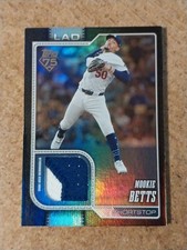 2026 Topps Baseball Series 1 Mookie Betts Relic#41 Black Rainbow Foil /10 