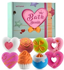 8 PCS Valentines Day Bath Bombs for Girlfriend Kids Girls, Bubble Bath Women,...