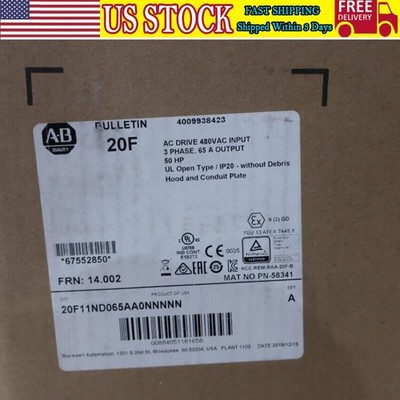 20F11ND065AA0NNNNN AB Powerflex 753 Ac Vfd Drive 3ph 480v-ac 50hp US Free Tax