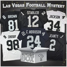 Autographed/Signed Oakland Las Vegas Football Jersey Mystery Box PSA JSA BAS COA