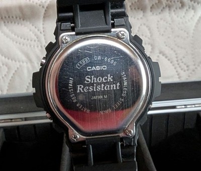 Rare JRA G-SHOCK DW-6695 Fox Fire Digital Watch Black Restored for