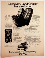 Vintage Toyota Land Cruiser FJ40 4x4 Off-Road Truck Magazine Print Ad Ephemera