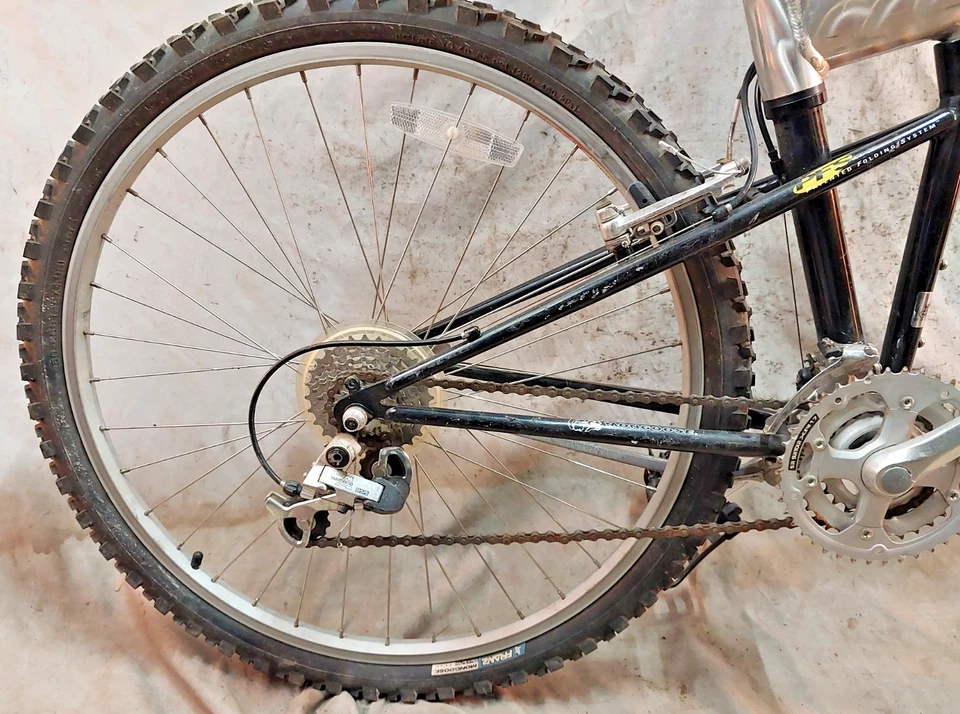 Bicicleta MTB plegable Montague Hummer Mongoose Transport Paracaidista 1997 grande 18" ~ Foto 4 de 4