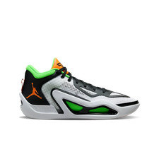 Jordan Tatum 1 White Total Orange Green Strike Sneakers