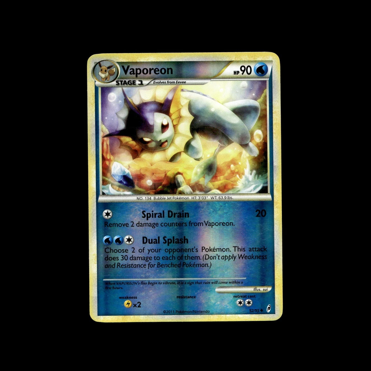 vaporeon pokemon card price Ultra Rare Card Type Vaporeon Price & Card Details