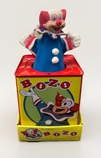 NEW Bozo the Clown Jack in the Box TESTED WORKS BY ROCKET USA 2002 RARE