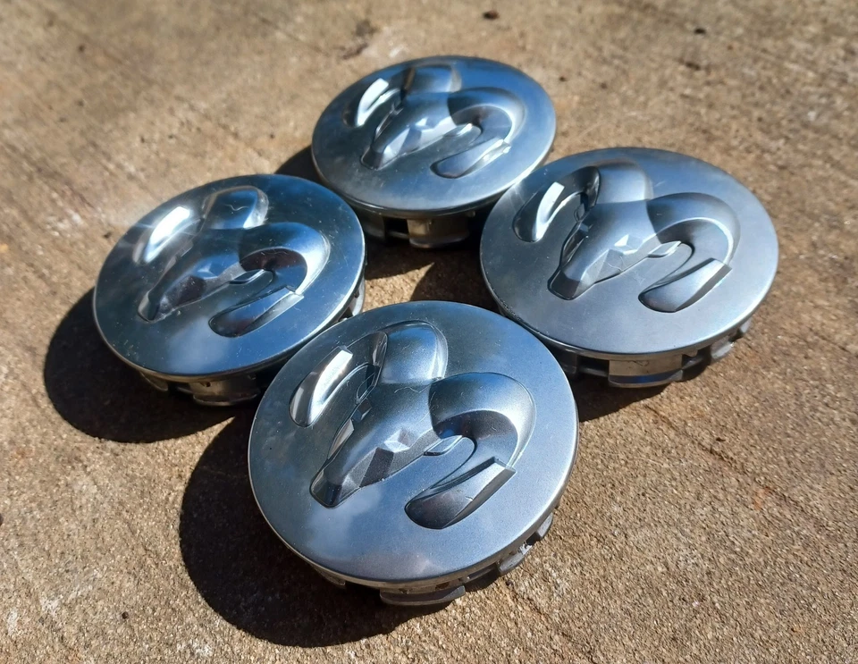 Dodge RAM Durango Dakota center cap set of4, 1995-2017, satin, p/n 52110398AA - Image 2 of 3