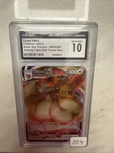 2021 Pokémon Eevee VMAX Black Star Promo SWSH087 CGC 10 Gem Mint