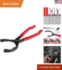 12" Heavy-Duty Adjustable Oil Filter Pliers - Rust Protection Included
