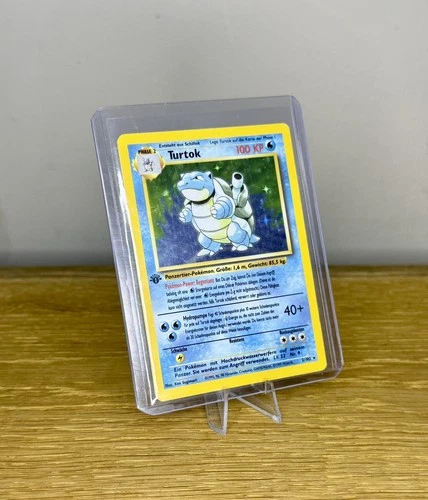 Turtok (German Blastoise) first edition Pokémon TCG Base Set - MP