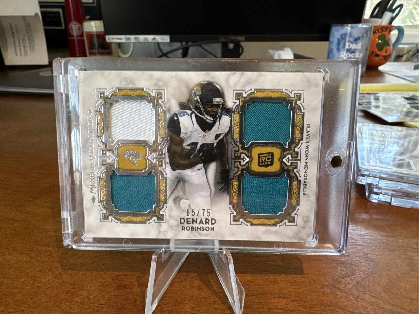 Denard Robinson Topps Museum Collection Rookie Quad Relic #DR Gold