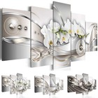 5 Pcs Canvas Print Painting Pictures Living Room Decor Wall Art Floral Abstract