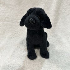 Hero Industries Black Lab Labrador Retriever 8” Sitting Dog Puppy Plush