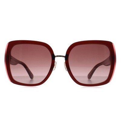 Kate Spade Kimber/G/S C9A 3X Sonnenbrille mit rotem Farbverlauf in Burgund