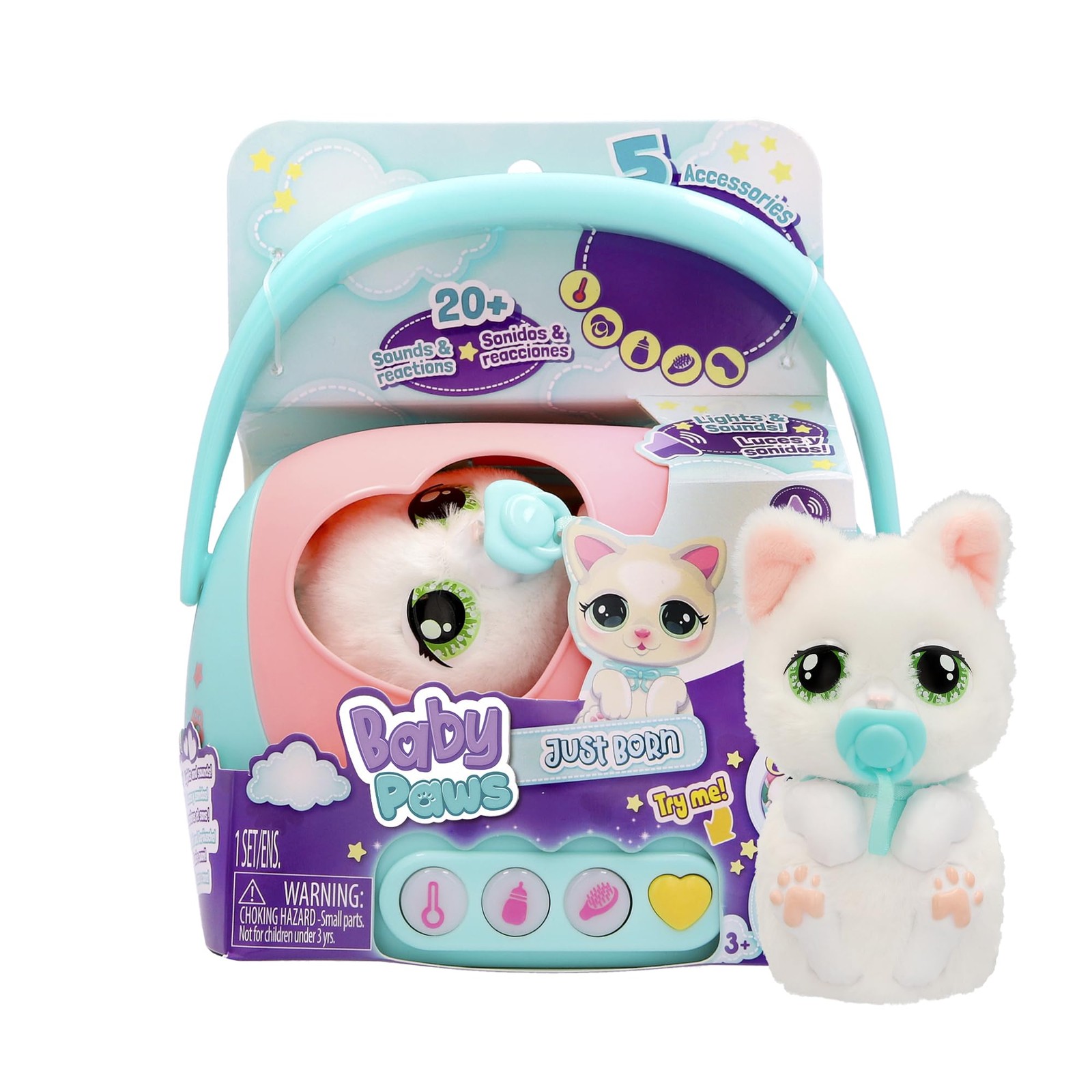 Baby Paws JUST Born Kitty INTERAKTIVE Haustiere Haustiere mit Einer elektronisch 5490₽