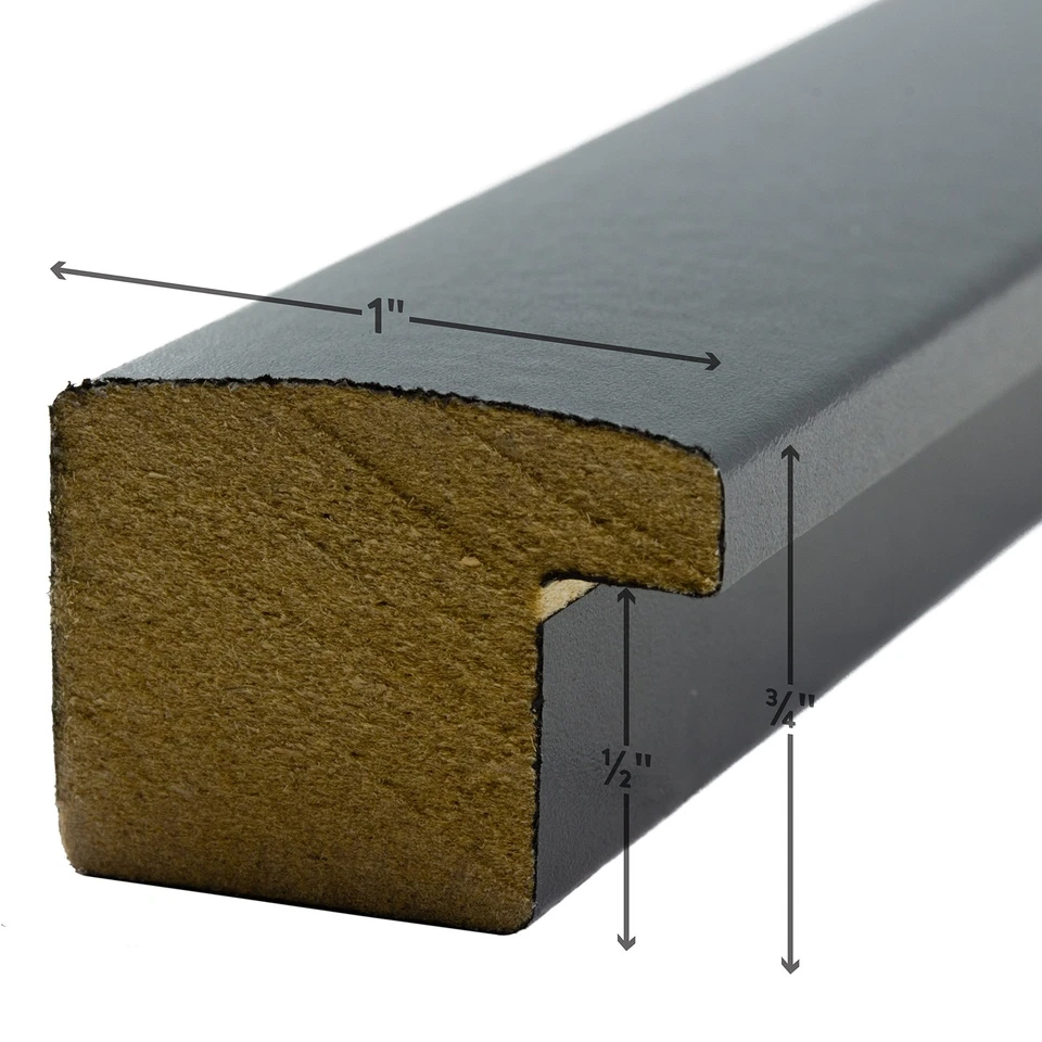 Craig Frames 8x10 Black Picture Frame Set | 4-Pack | 1" Premium Matte Black with - Image 2 of 4