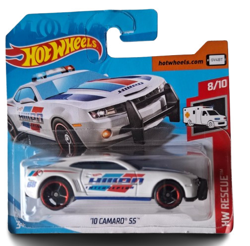 Hot Wheels '10 Camaro Ss Police Hw Rescue 2019 99/250 Weiß Interceptor Ovp Neu-image