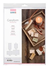 Giessform rechteckig 4St 56 - 80mm | Deutsch (2025) | Polybeutel | Glorex