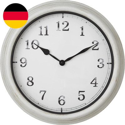 TFA Dostmann Analoge Xl-Wanduhr Outdoor, 60.3067.02, Große Uhr, Im Retro Design,