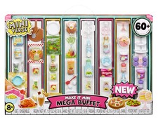 MGA's Miniverse Make It Mini Mega Buffet Mini Collectibles Resin Replica Foods
