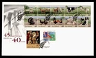 DR WHO 1995 NEW ZEALAND FDC POSTAGE RATE DECREASE COMBO ANIMAL BOOKLET M79708