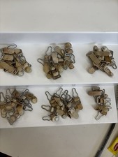 Vintage Metal Garter Belt Clips Lot of 56 Tabs And Buttons Circa 50s 60s Repair