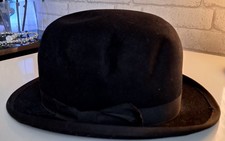 Vintage Christys' London. George Eade & Son Brighton Handmade Bowler Hat  Size 7