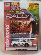 2023 AW AUTO WORLD SLOT CAR RALLY WORLD STAGE 1975 FORD ESCORT XTRACTION ULTRA G