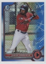 2022 Bowman Chrome Prospects Blue Refractor /150 Junior Sanquintin #BCP-80 17lu