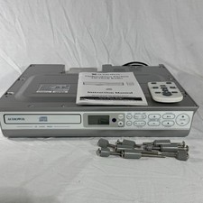 Audiovox KCD3180 Undercabinet Kitchen CD Clock Radio  Remote Manual  TESTED