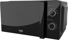 Beko Solo Microwave MOC20100BFB | Black Compact Design | 20L Capacity | 