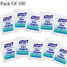 Purell Antibacterial Hand Wipes – 100 Individually Wrapped Sanitising Wet Wipes