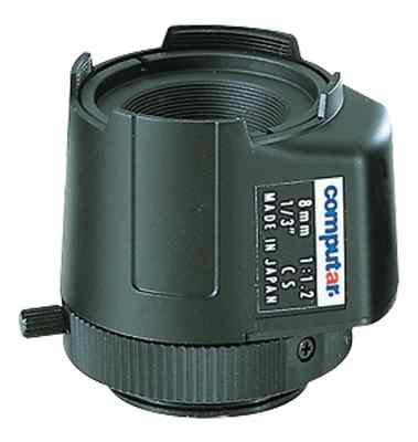 Computar DC Drive Series TG0812FCS-3 Auto Iris TV Lens 8MM F1.2